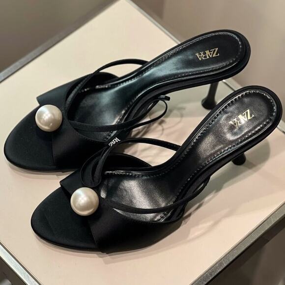 RARE!!! ZARA Embellished Heels NWT LAST ONE!!! - Picture 9 of 16